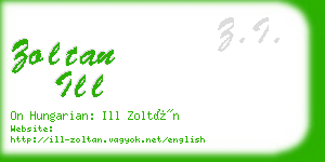 zoltan ill business card